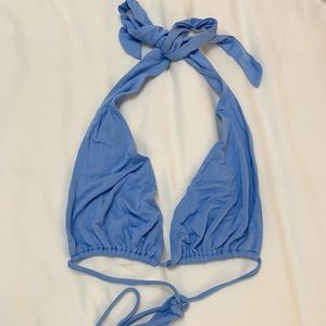 Tresser blue wrap top